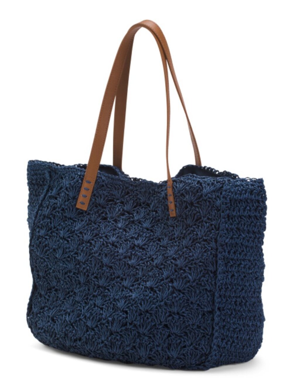 STRAW STUDIOS Hand Woven Straw Large Tote - Picture 3 of 5